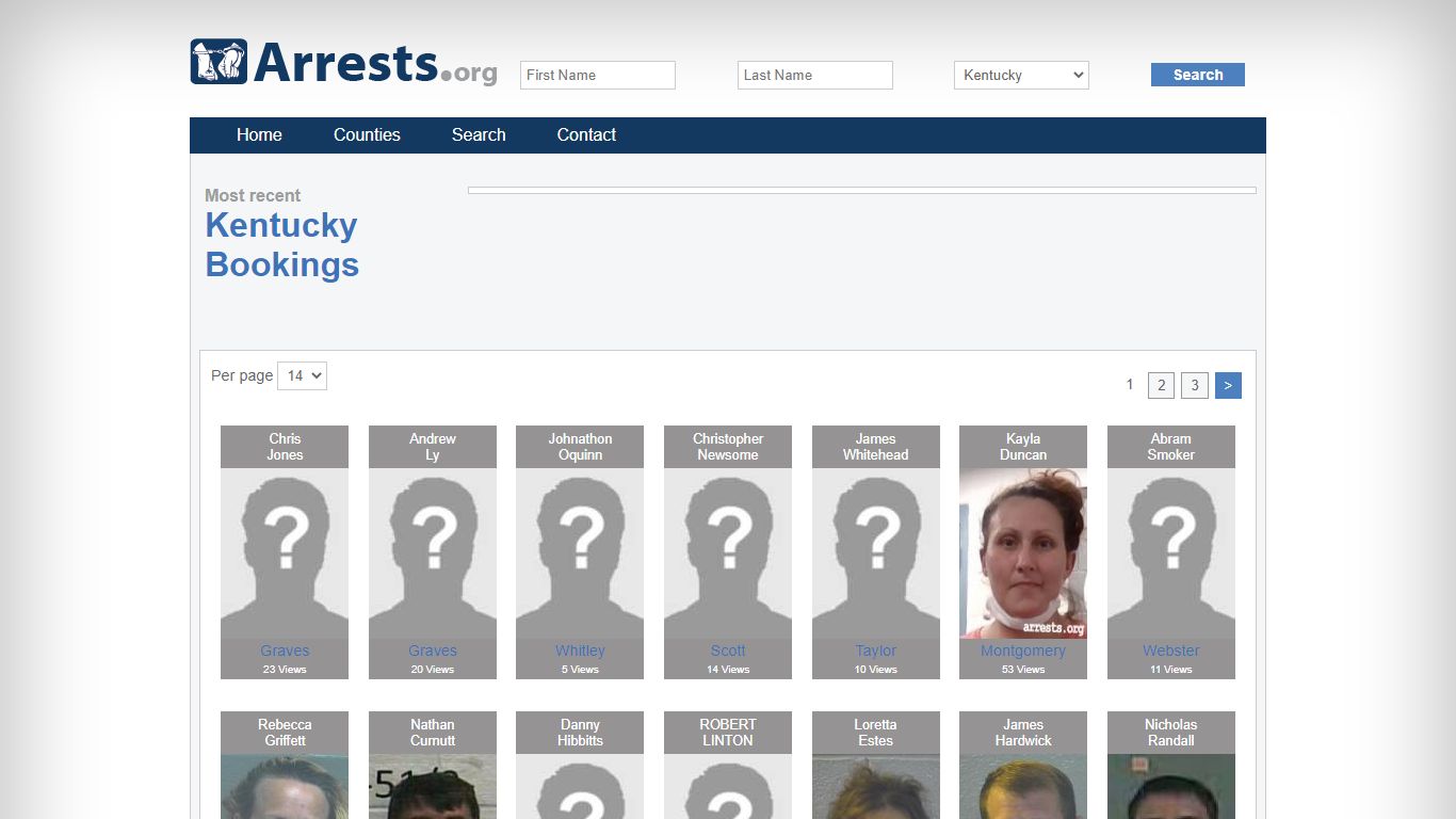 Kentucky Arrests and Inmate Search